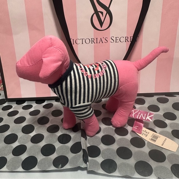 PINK Victoria’s Secret Mini Dog Plush - Picture 1 of 3